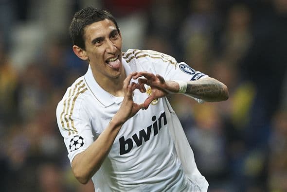 Ángel Di María. Posición: Mediocampista. Fecha de nacimiento: 14 de febrero de 1988 (26 años). Club: Real Madrid, España.