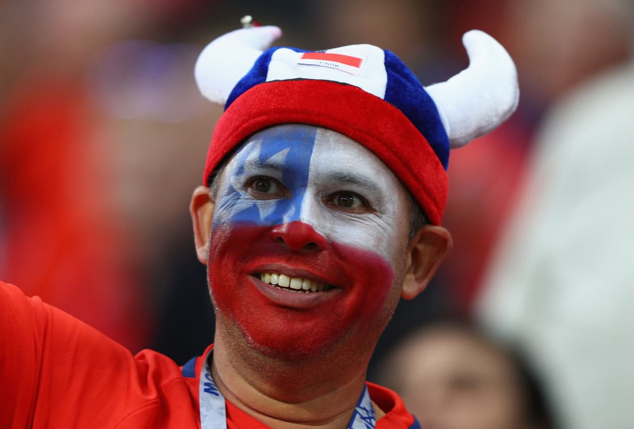 Los vikingos también se hicieron presentes en las tribunas.