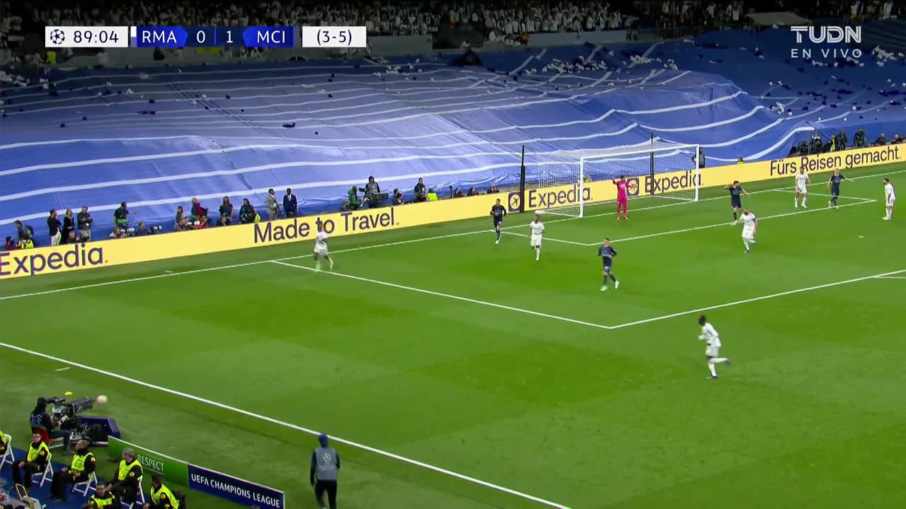 ¡GOL!  anota para Real Madrid. Rodrygo