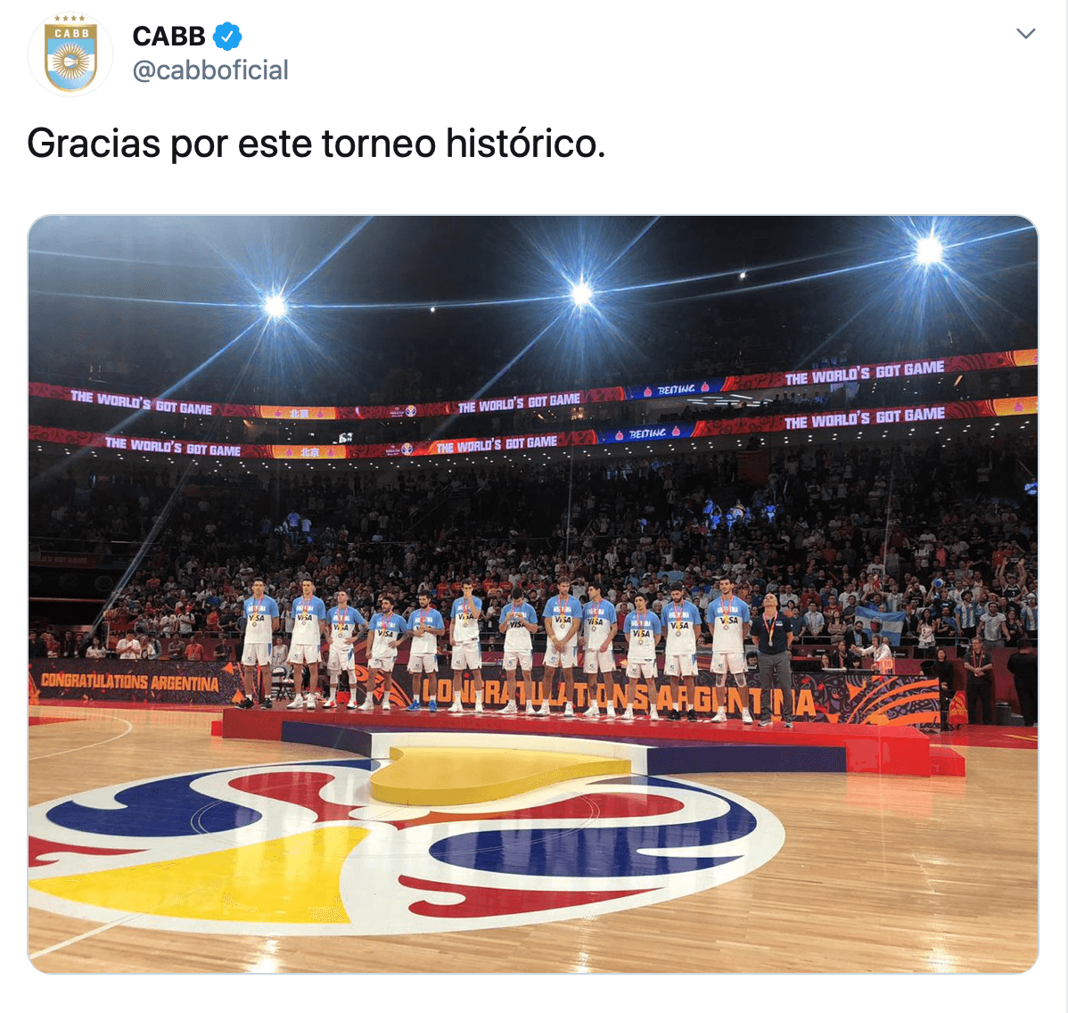 Torneo histórico para Argentina.