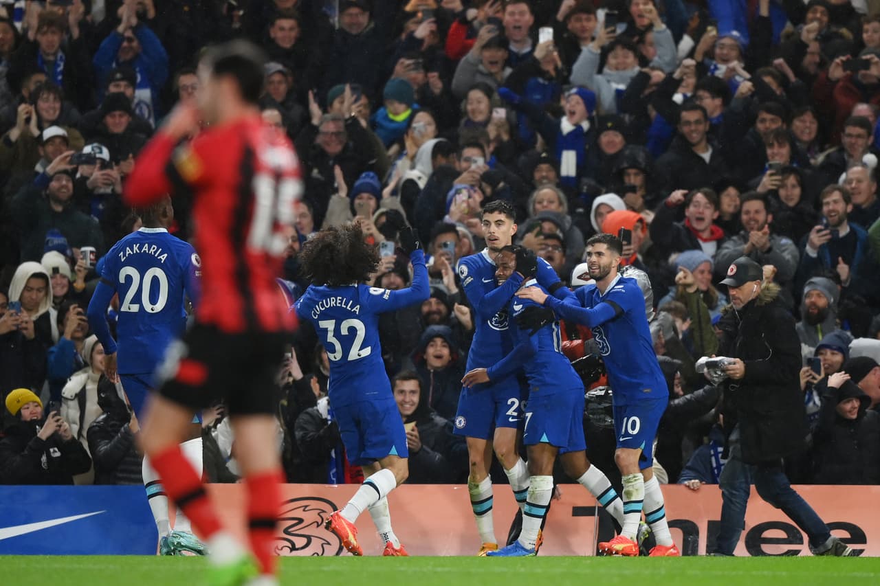 Chelsea consigue su pimer triunfo en la Premier League desde octubre pasado tras vencer al Bournemouth con goles de Kai Havertz y Mason Mount en Stamford Bridge.