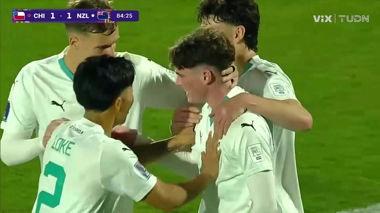 ¡Lo empata Nueva Zelanda! Nathan Walker pone el 1-1 vía penal