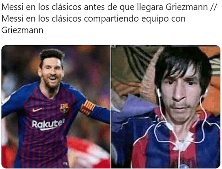 Los memes de El Clásico acabaron con el Barcelona, Messi e inlcuso figuraron Cristiano Ronaldo y Vinicius.