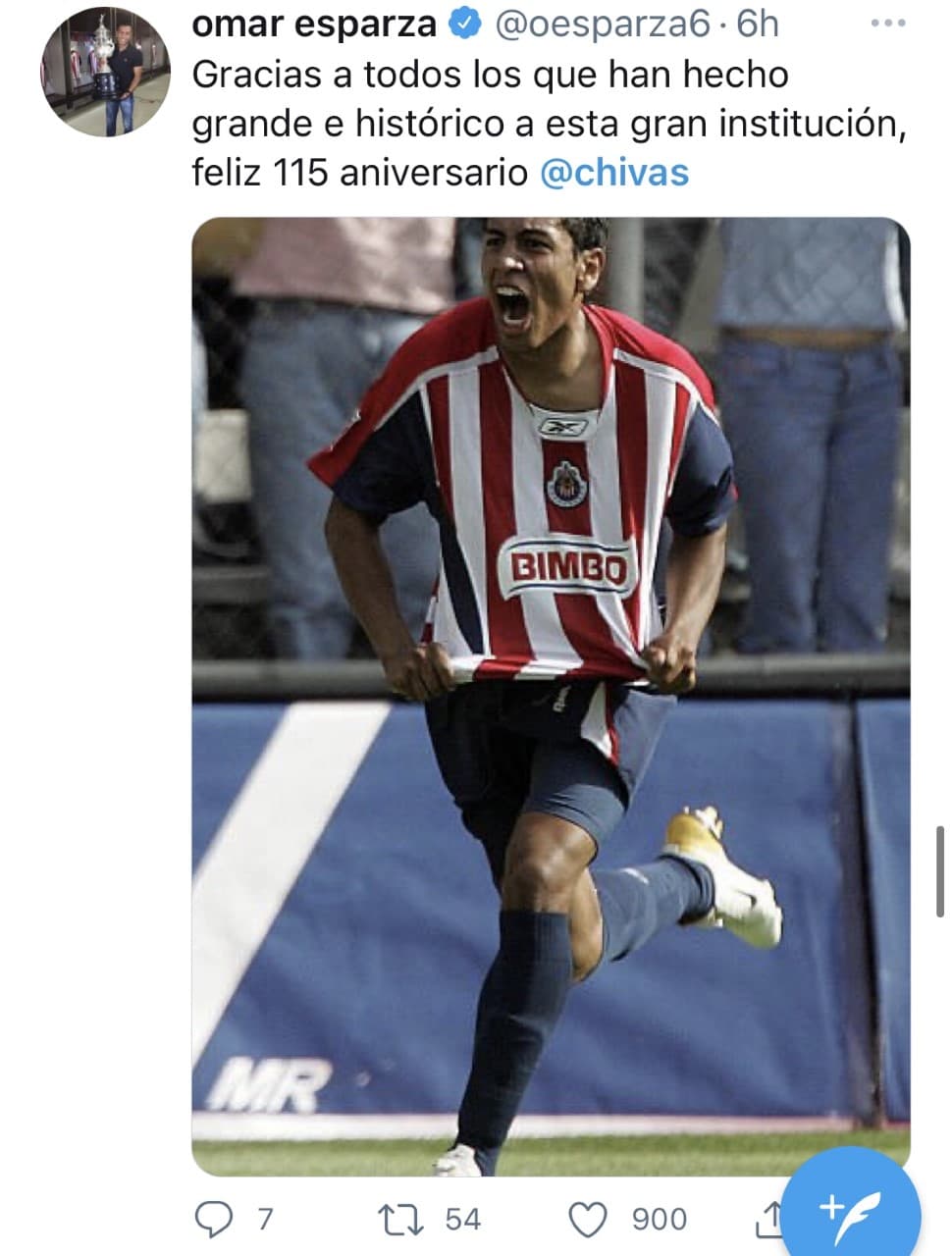 Llueven felicitaciones a Chivas por su cumpleaños número 115.