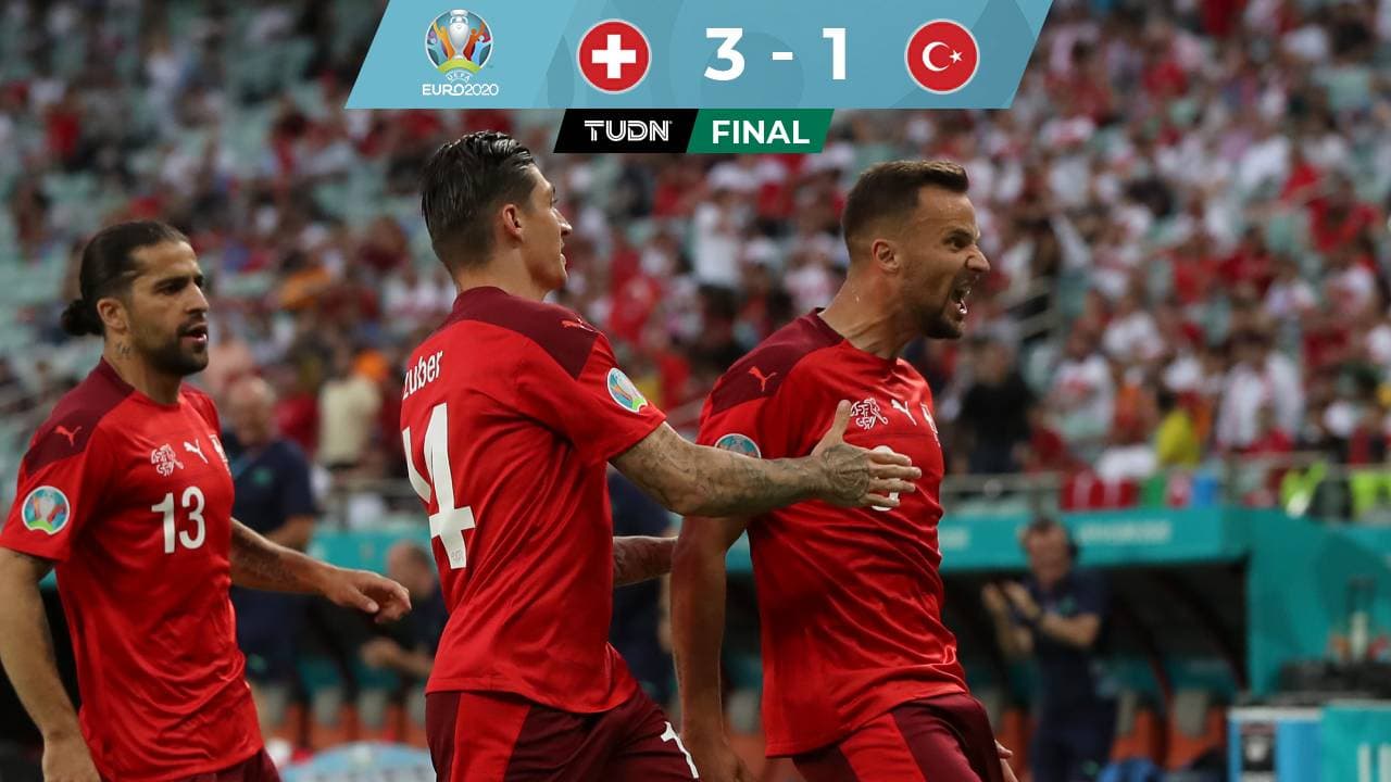 Suiza vence a Turquía con dos golazos memorables de Shaquiri