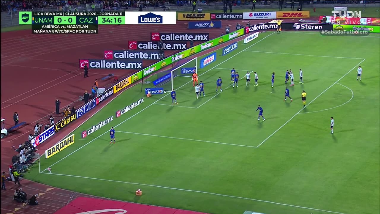 ¡TIRO ATAJADO! disparo por Agustín Palavecino.