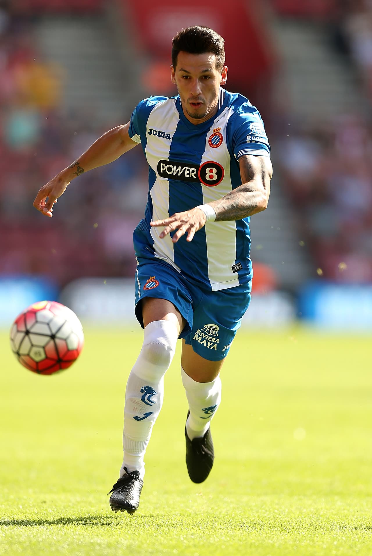 Hernán Pérez anotó los dos goles de Espanyol ante Málaga