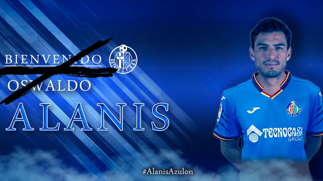 ¡Que siempre no! Sin haber debutado, Alanís sería cedido por el Getafe a la MLS