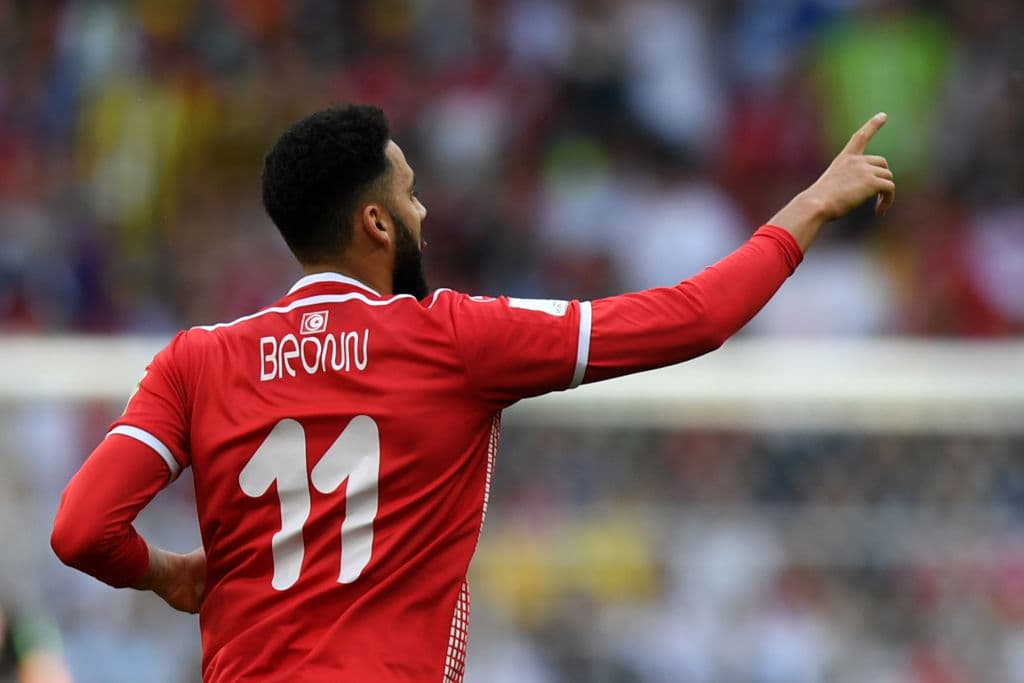 Con el 2-1, Túnez tomó la iniciativa para ir por el empate.