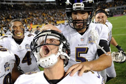 El pateador Justin Tucker tuvo tres goles de campo, uno de ellos en tiempo extra para remontar y darle la primera victoria de la temporada a Baltimore por 23-20 ante Pittsburgh, con lo que los Cuervos se sacudieron el pésimo inicio de temporada (AP-NFL).