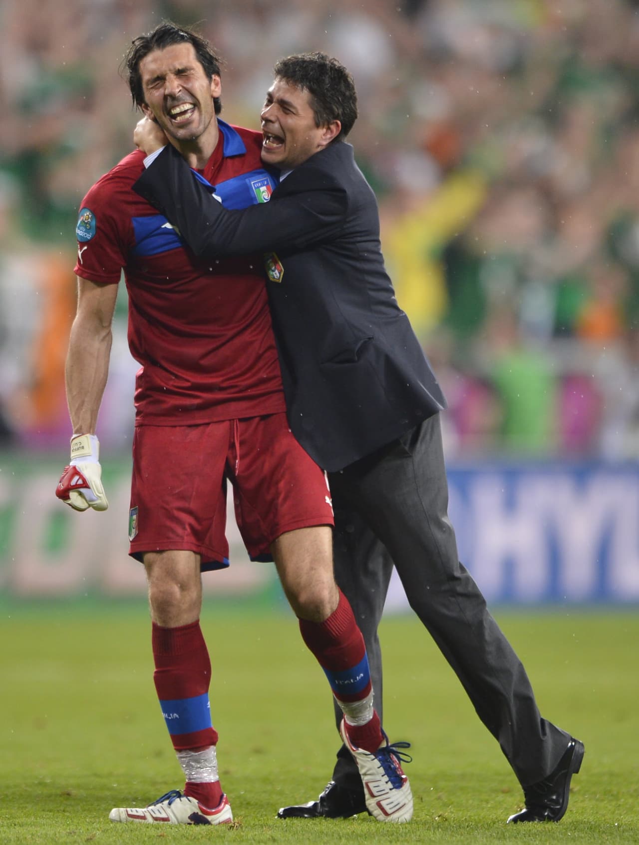 La otra final que jugó Buffon con Italia fue en la Eurocopa del 2012 en Polonia y Ucrania tras jugar con España, Croacia, Irlanda, Inglaterra y Alemania.