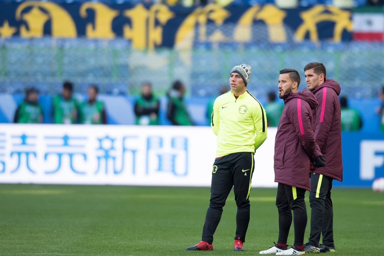 Los jugadores de América sabían de la importancia del partido y se mostraron muy concentrados en todo momento.