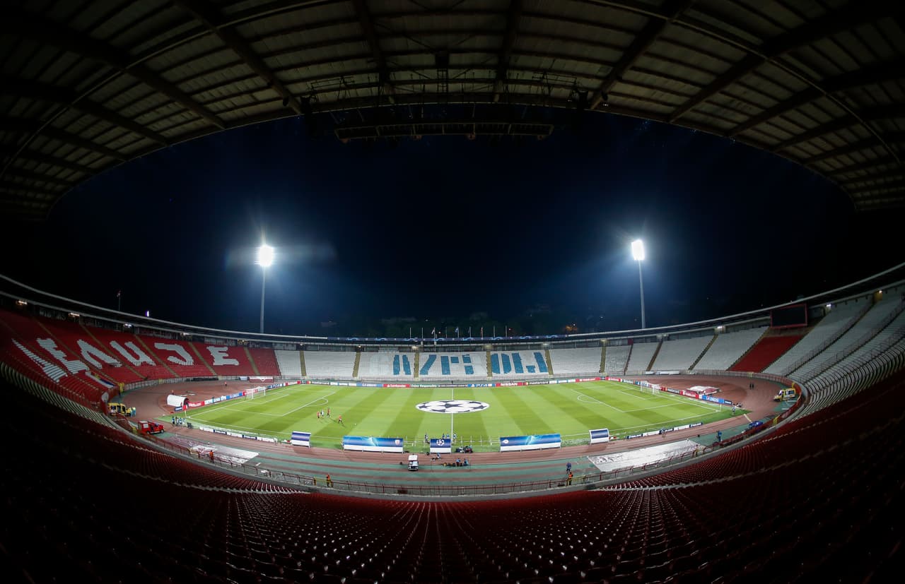 BELGRADE, SERBIA - AUGUST 21: General view of the stadium prior to the UEFA Champions League Play Off First Leg match between FK Crvema Zvezda and FC Red Bull Salzburg at Rajko Mitic Stadium on August 21, 2018 in Belgrade, Serbia. (Photo by Srdjan Stevanovic/Getty Images)