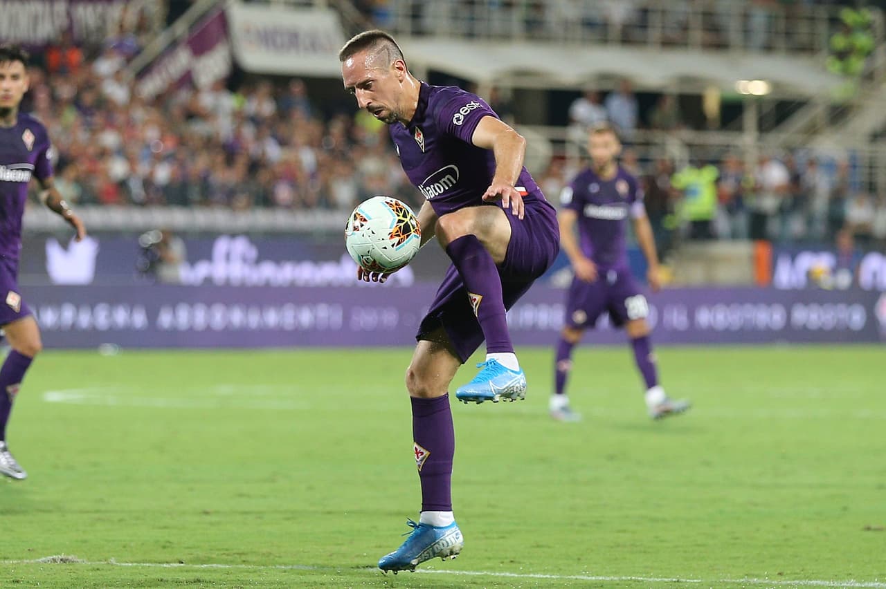 Frank Ribéry debutó con el equipo italiano.