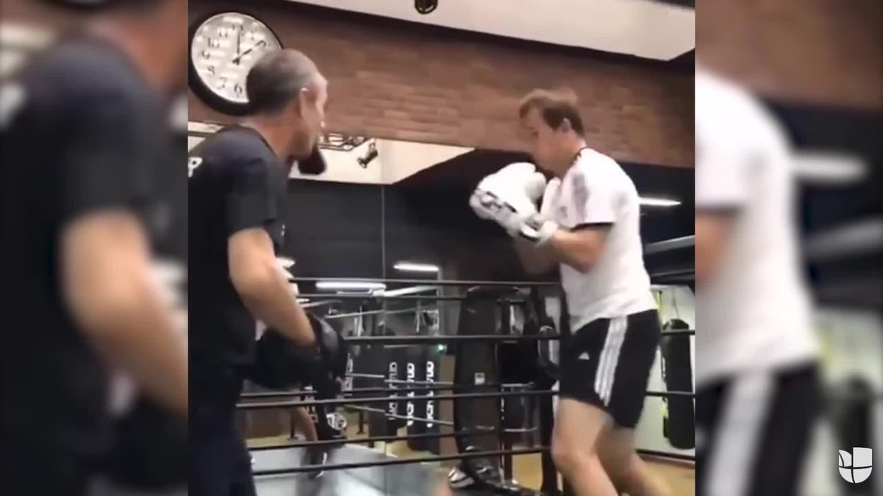 ¡Cuidado Canelo! Lopetegui comienza a practicar boxeo