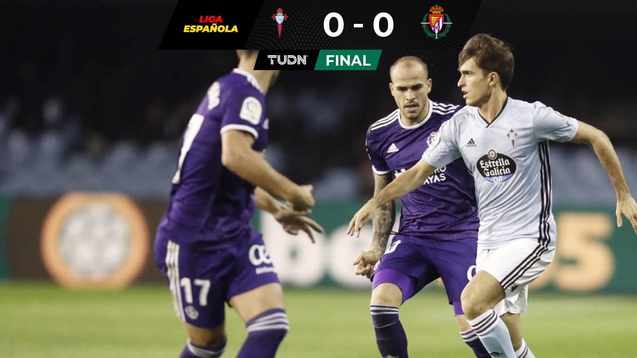 Celta empató con el Valladolid y sigue en el descenso en La Liga.