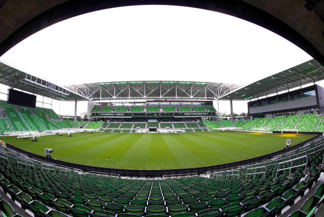 El Q2 Stadium es la espectacular nueva sede de Austin FC, donde todo lo que se ve es verde.
<br>