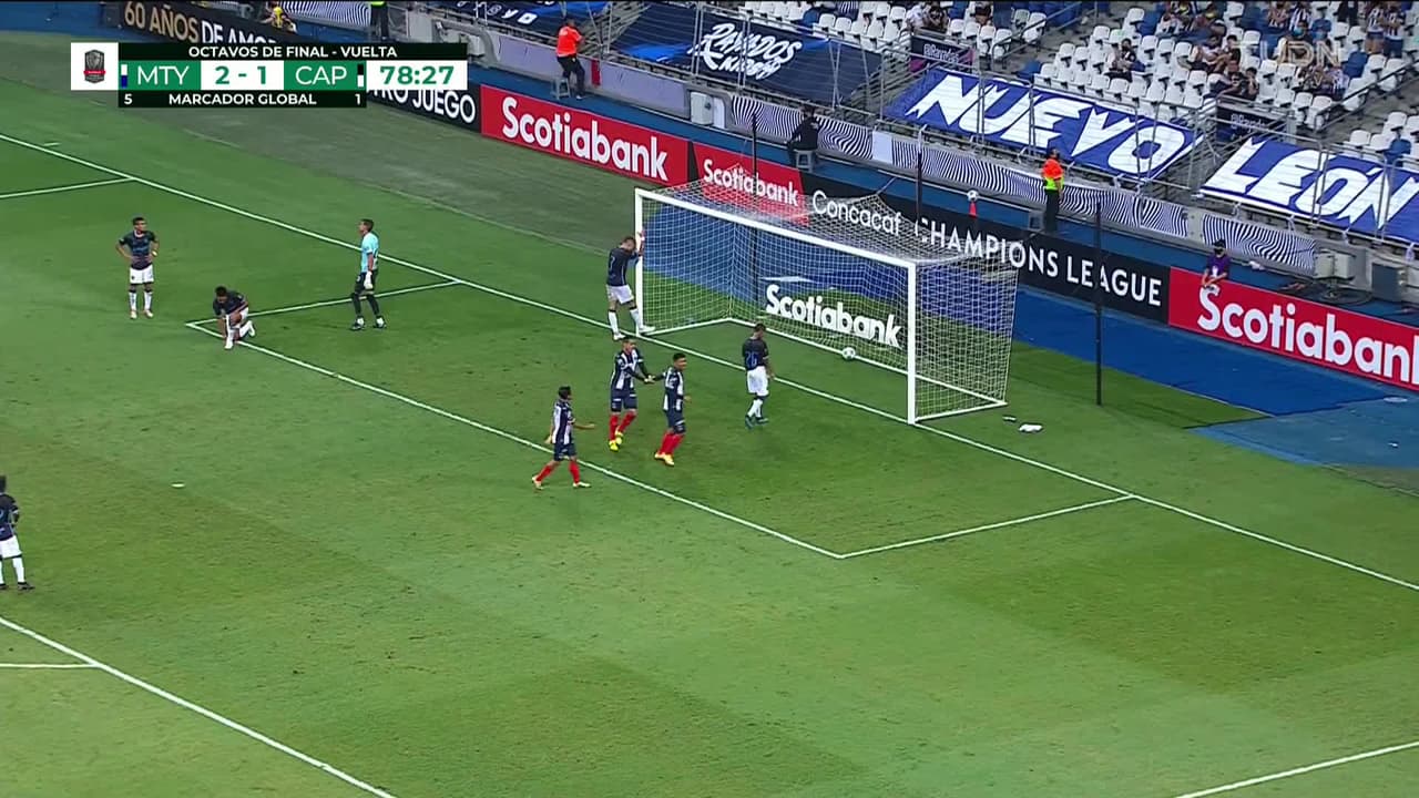 ¡GOL!  anota para Monterrey. Jesus Gallardo