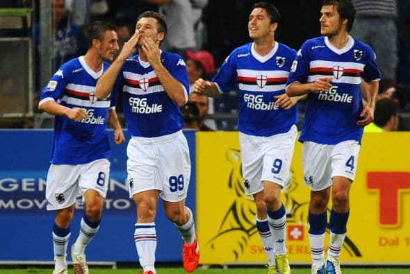 Antonio Cassano rompió la paridad con un penalti.