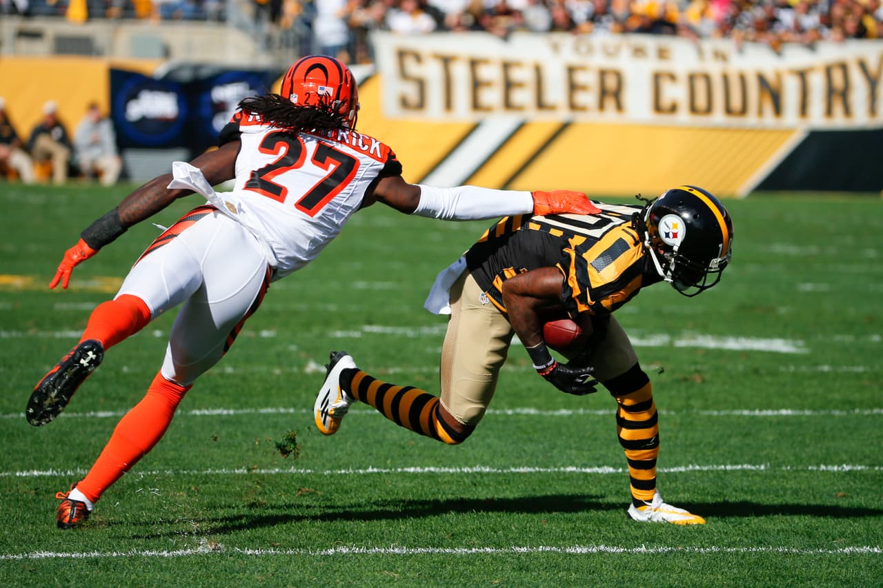 Gran duelo divisional vivieron los Bengals vs. los Steelers, donde Cincinnati mantuvo el invicto al amargar el regreso de Roethlisberger a Pittsburgh 16-10. Checa las mejores tomas de este partido.