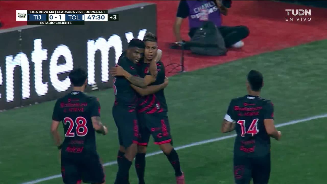 ¡Llega el empate para Xolos! Zúñiga empuja el balón al fondo de la red