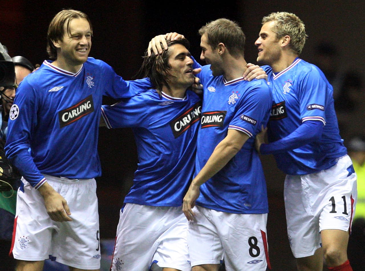 14. Rangers Glasgow (Escocia): 63 goles en 62 partidos de la Champions League.