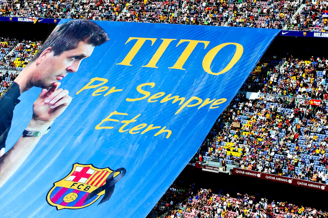 El 25 de abril de 2014 falleció Tito Vilanova a sus 45 años de edad, por lo que el mundo se rindió en homenajes para este hombre del fútbol.