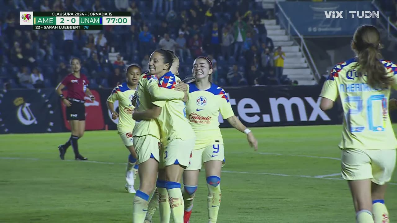 ¡Golazo de América! Centro de Nicolette y definición de Luebbert
