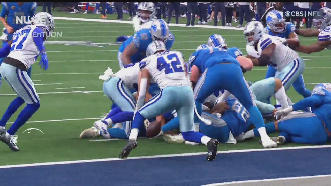 ¡Qué error! Fumble de Williams en la yarda dos y Cowboys recupera
