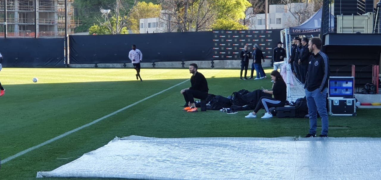 Inter Miami entrenó esta tarde en las instalaciones de LAFC por última vez antes de debutar en la MLS.