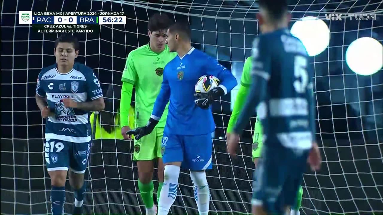 ¡Cabezazo del Rey Salomón! El Pachuca insiste en abrir el marcador