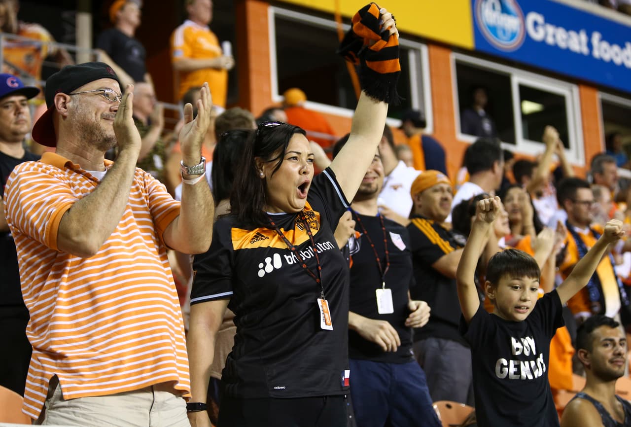 El 'Orange Crush' es potente dentro de la afición de Houston Dynamo. (USA Today Images)