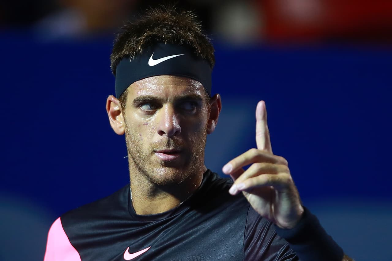 El argentino Juan Martín del Potro dio una clase de buen tenis en el primer set para acceder a su primera semifinal en el Abierto Mexicano de tenis y ser uno de los elegidos en esa fase.