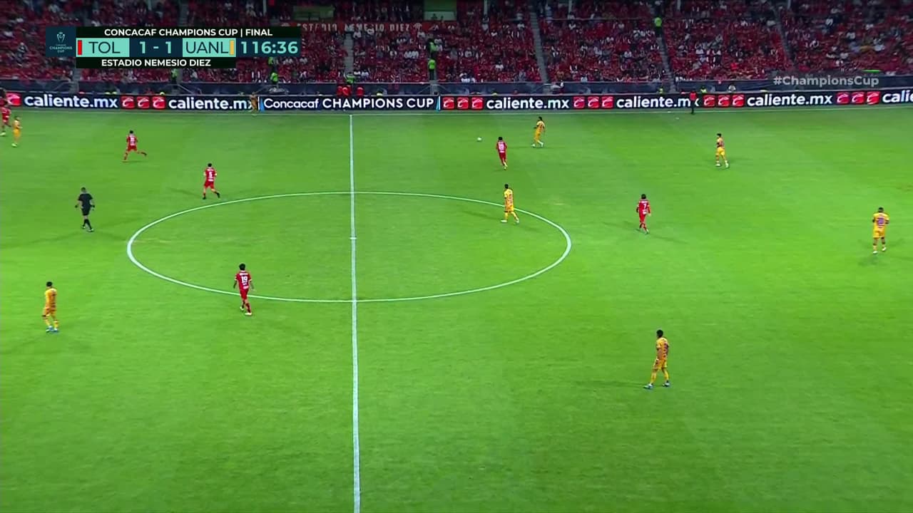 ¡TIRO ATAJADO! disparo por Ángel Correa.