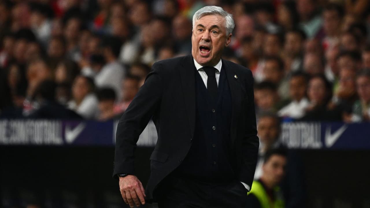 Ancelotti luce molesto tras cuestionarle sobre Rudiger y Mbappé