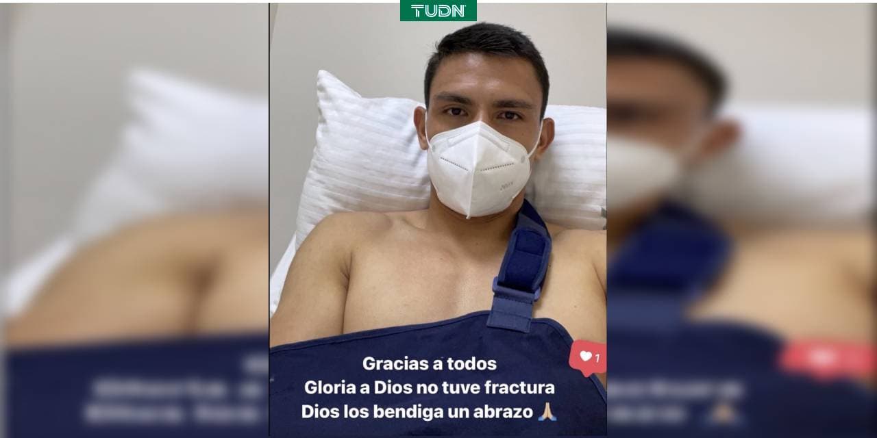 Descartan fractura, Malagón sufre una luxación en el codo