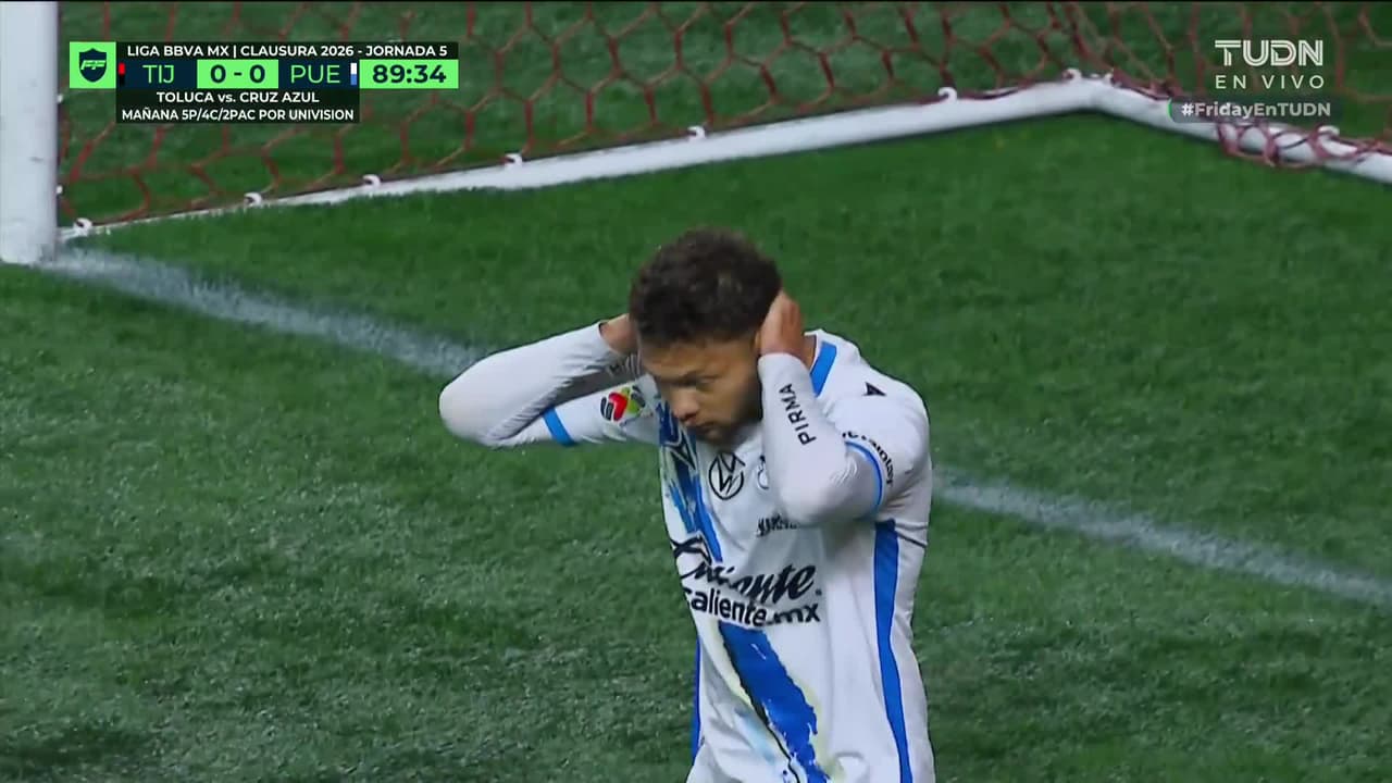 ¡No entra ni empujado! Puebla vuelve a perdonar y el gol sigue sin caer