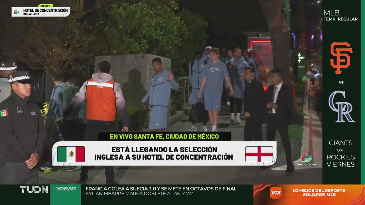 Inglaterra ya está en México para el juego vs. el Tri