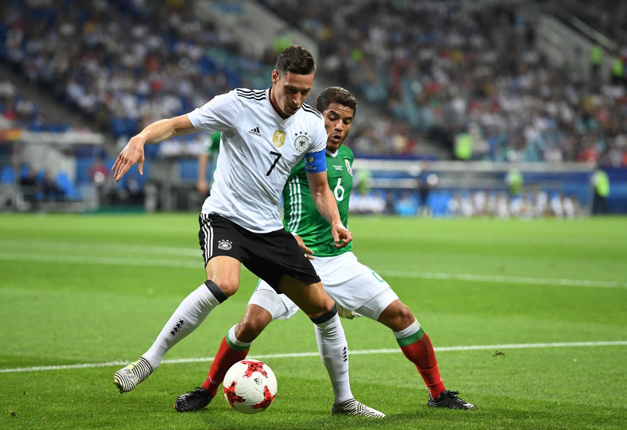 9 - Julian Draxler tuvo un gran partido en ataque. Aunque no pudo marcar, su presencia fue un peligro constante para la defensa mexicana.