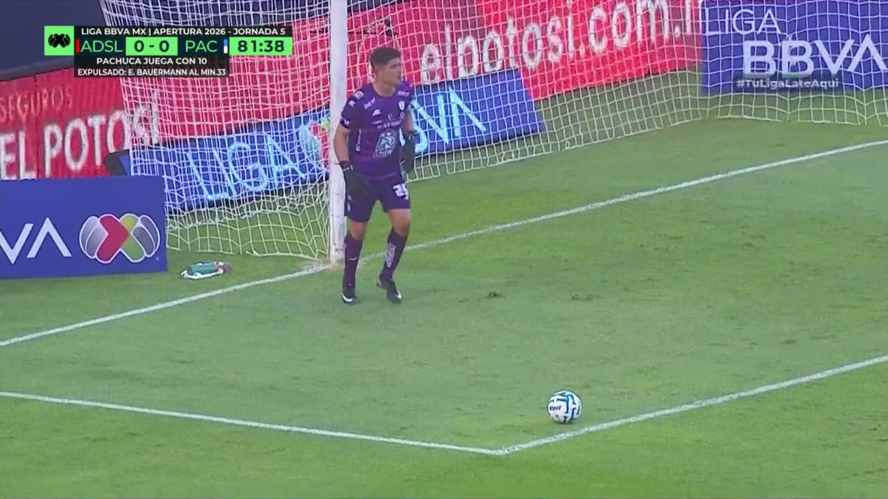 ¡GOL!  anota para Atlético San Luis. Luis Nájera