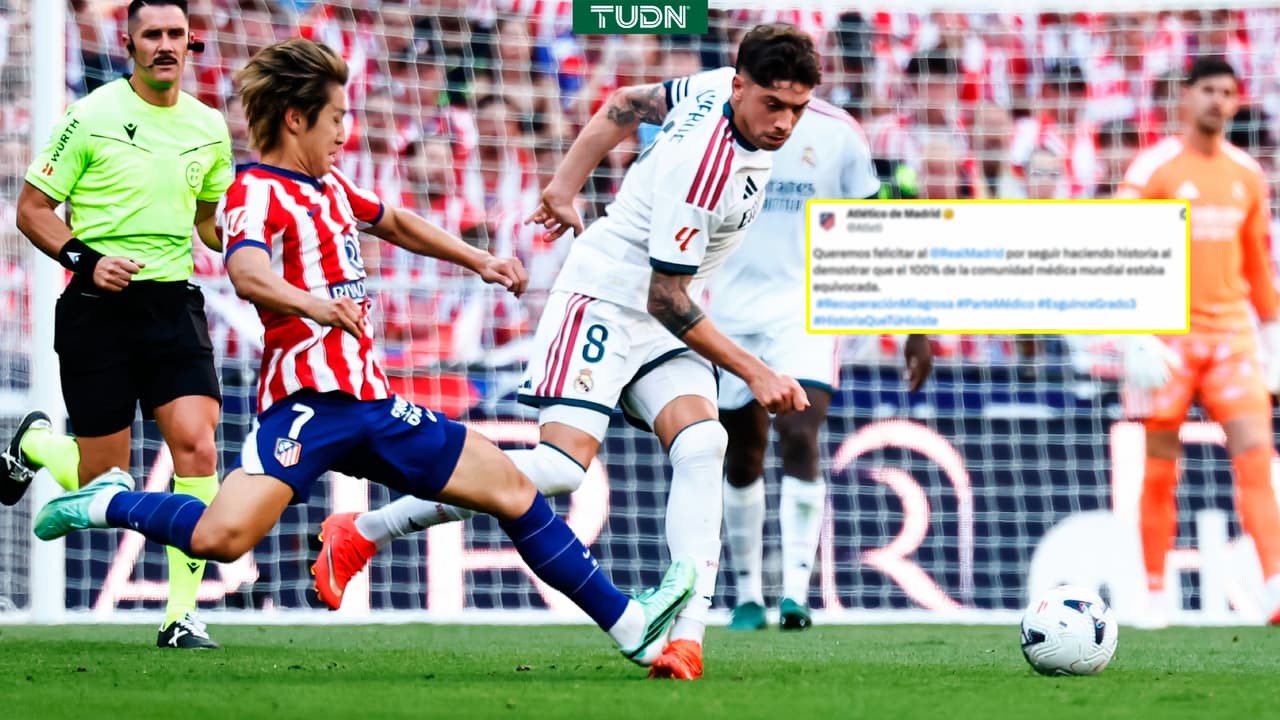 Atlético se burla del Real Madrid tras el regreso de Fede Valverde