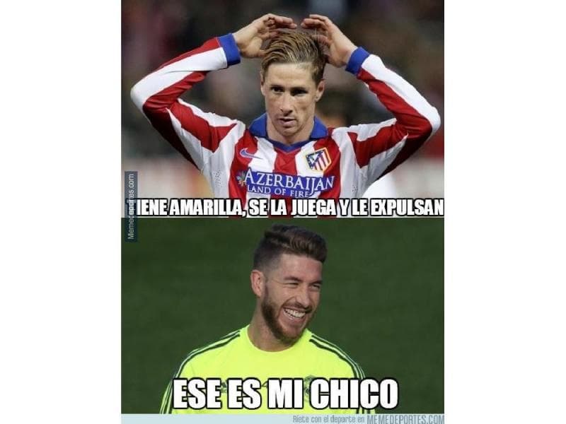 Los fanáticos hicieron bromas tras la polémica victoria del Barça sobre el Atlético luego de que Fernando Torres anotara el gol rojiblanco para luego ser expulsado y dejara a su equipo con un hombre menos para que Luis Suárez se vistiera de héroe marcando dos goles en el Camp Nou.