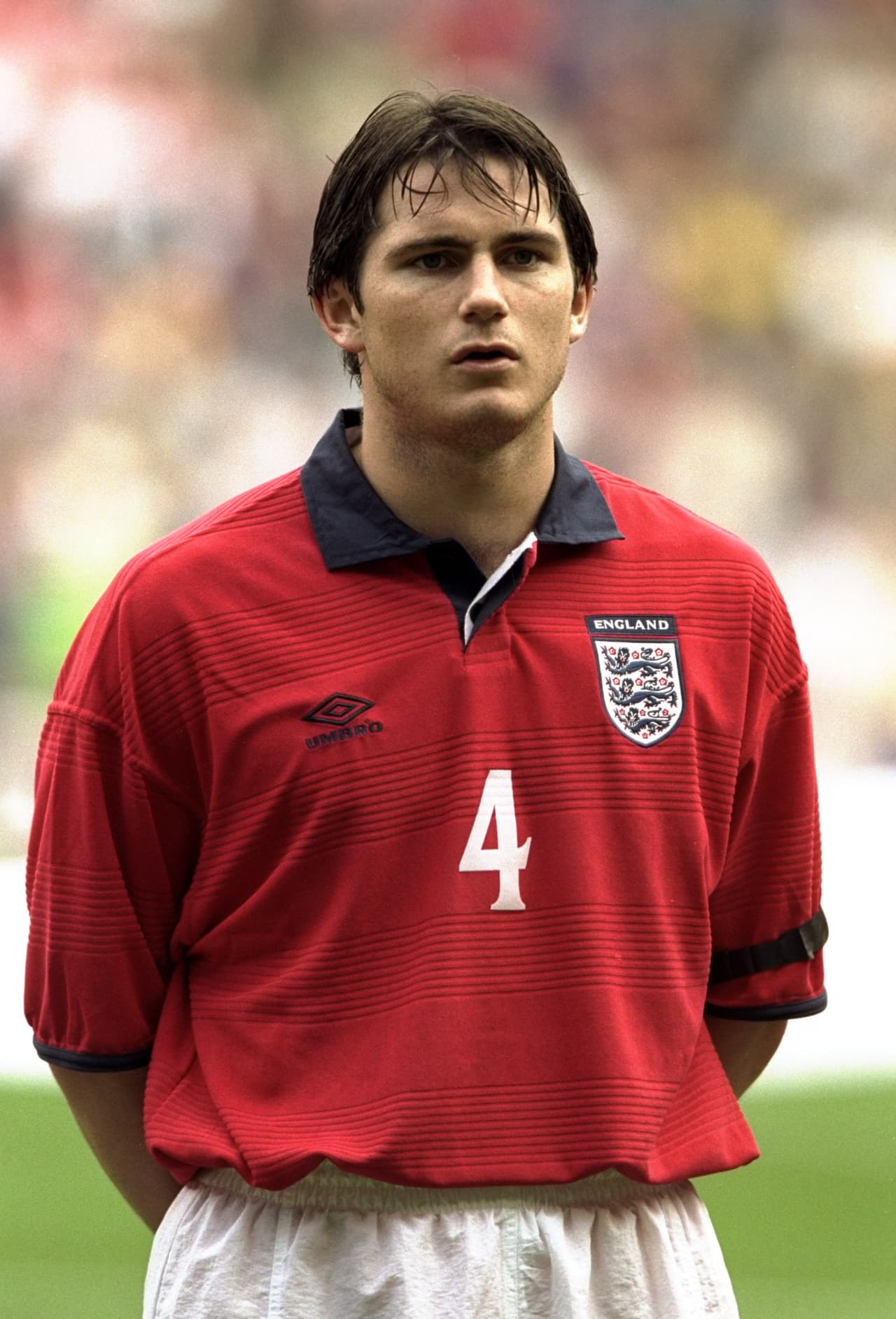 Lampard debutó con la Selección de Inglaterra en 1999, aún cuando estaba en West Ham United.