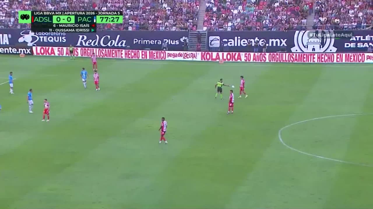 ¡TIRO ATAJADO! disparo por Johan Caicedo.