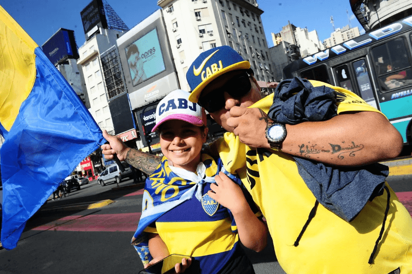 Gran ambiente en el festejo del Día del Hincha de Boca Juniors. La primera vez que se celebró fue el 12-12-12, para demostrar el orgullo de ser bostero.
