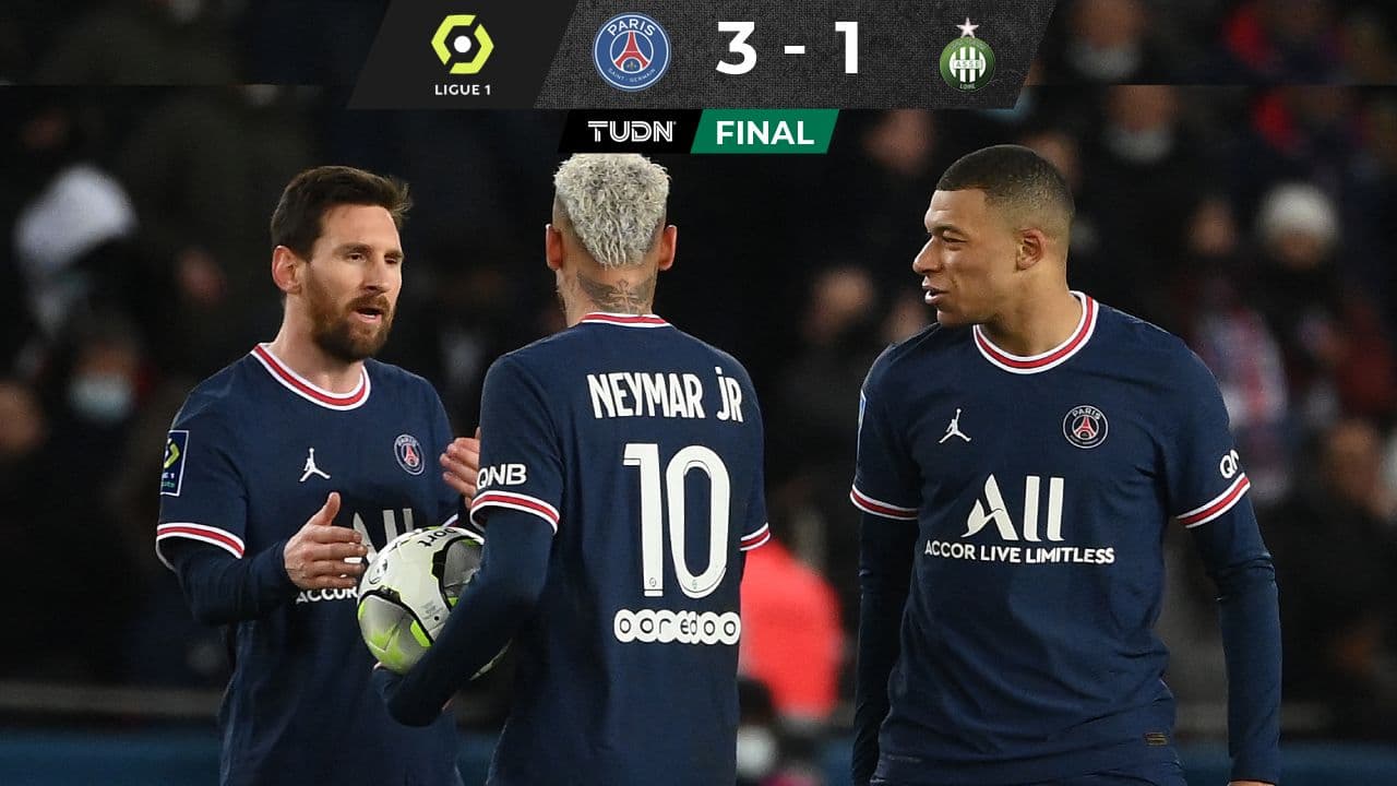 Doblete de Mbappe con asistencias de Messi dan triunfo a PSG