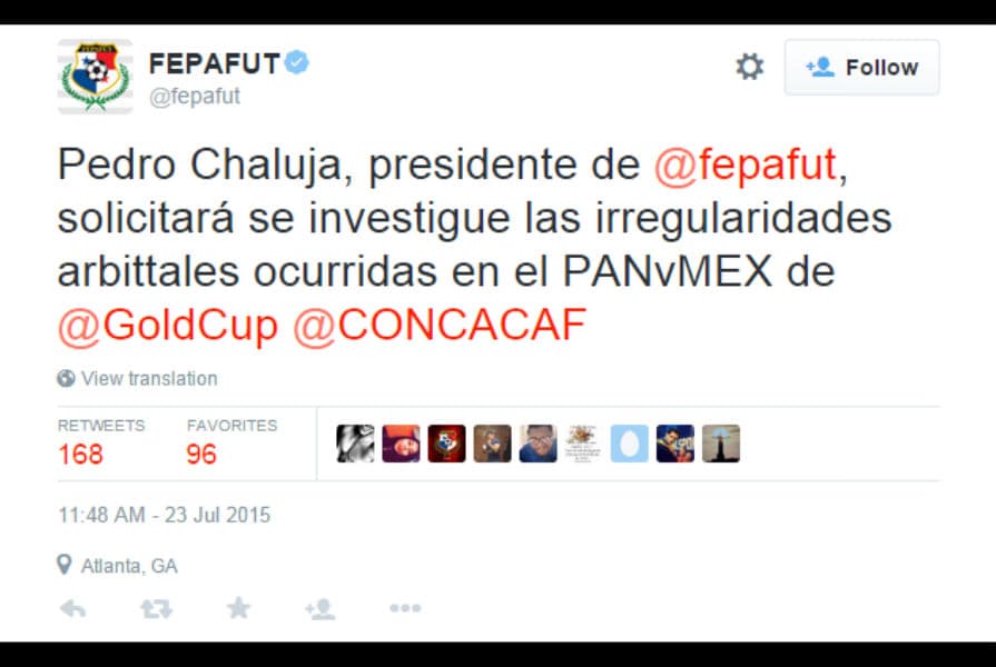 Reacciones en Twitter México vs. Panamá