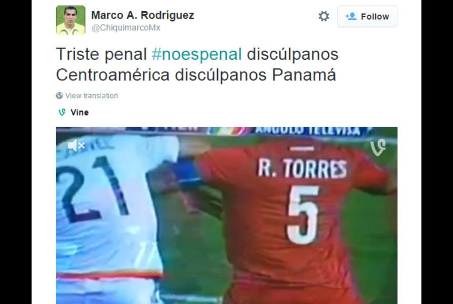 Reacciones en Twitter México vs. Panamá