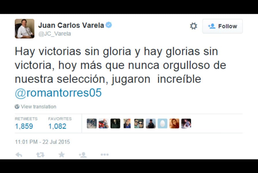 Reacciones en Twitter México vs. Panamá