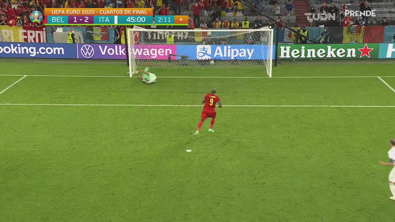 ¡Definición perfecta! Lukaku consigue el 1-2 vía penal